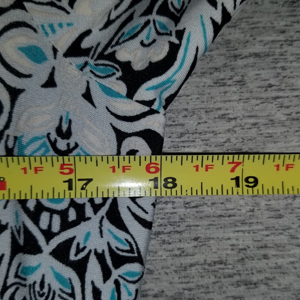 Studio One New York Shift Dress Textured Print Hardware Stretch Boho Size Small - Picture 7 of 9
